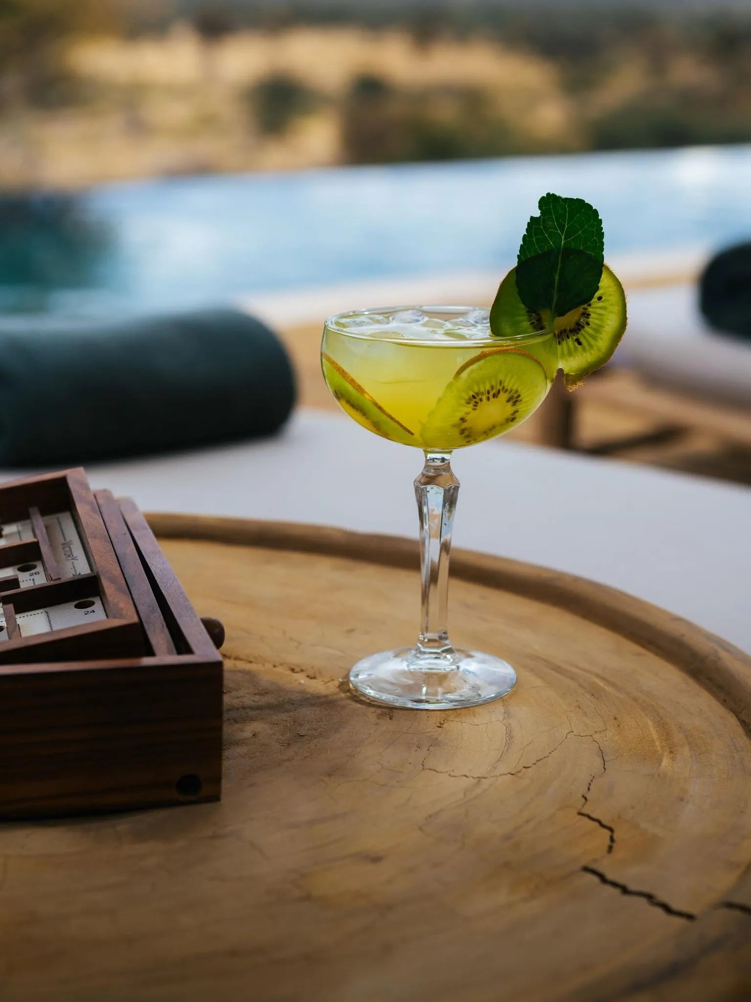 Signature cocktail at Zannier Omaanda, Zannier Reserve, Namibia.