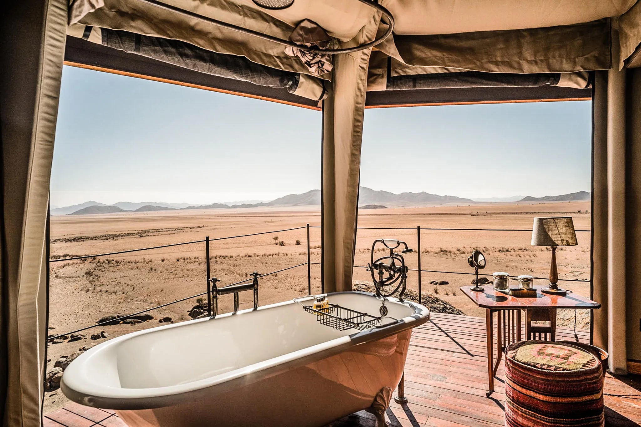Sonop Bathroom at Zannier Sonop, NamibRand Nature Reserve, Namibia.