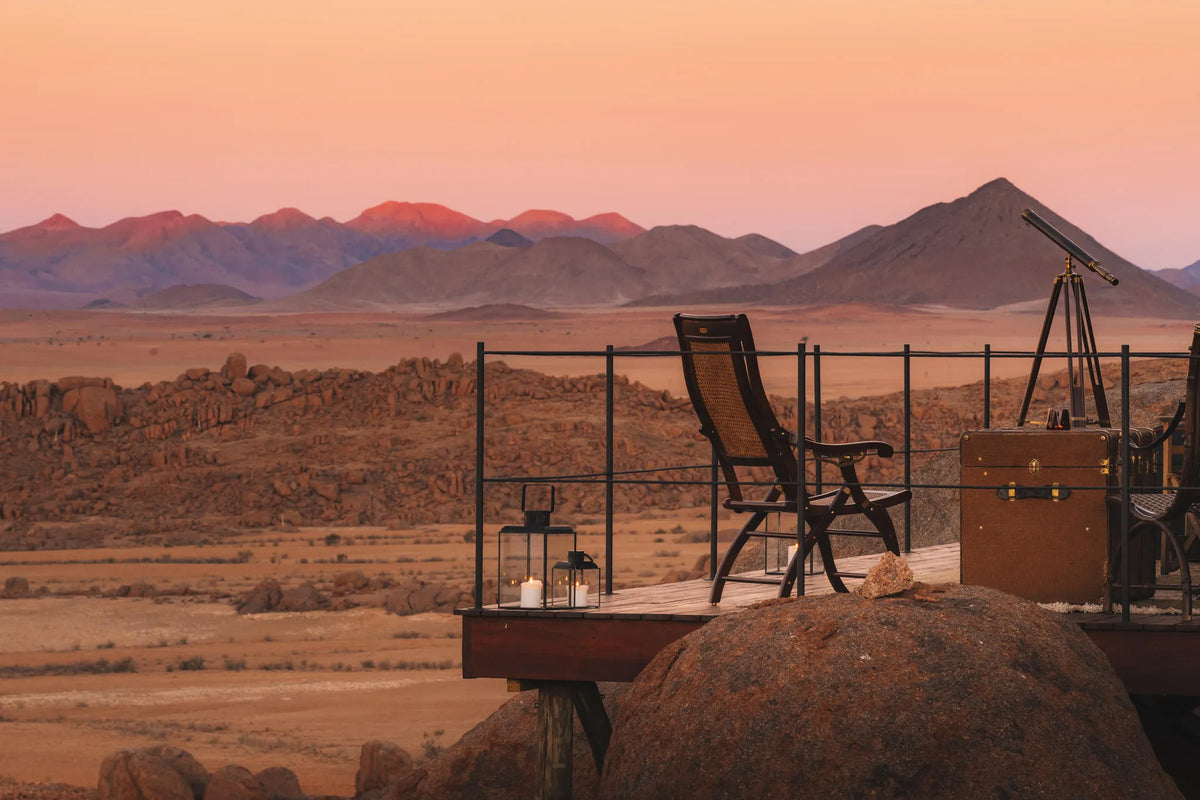 Sonop Cigar & Cocktail Lounge at Zannier Sonop, NamibRand Nature Reserve, Namibia.
