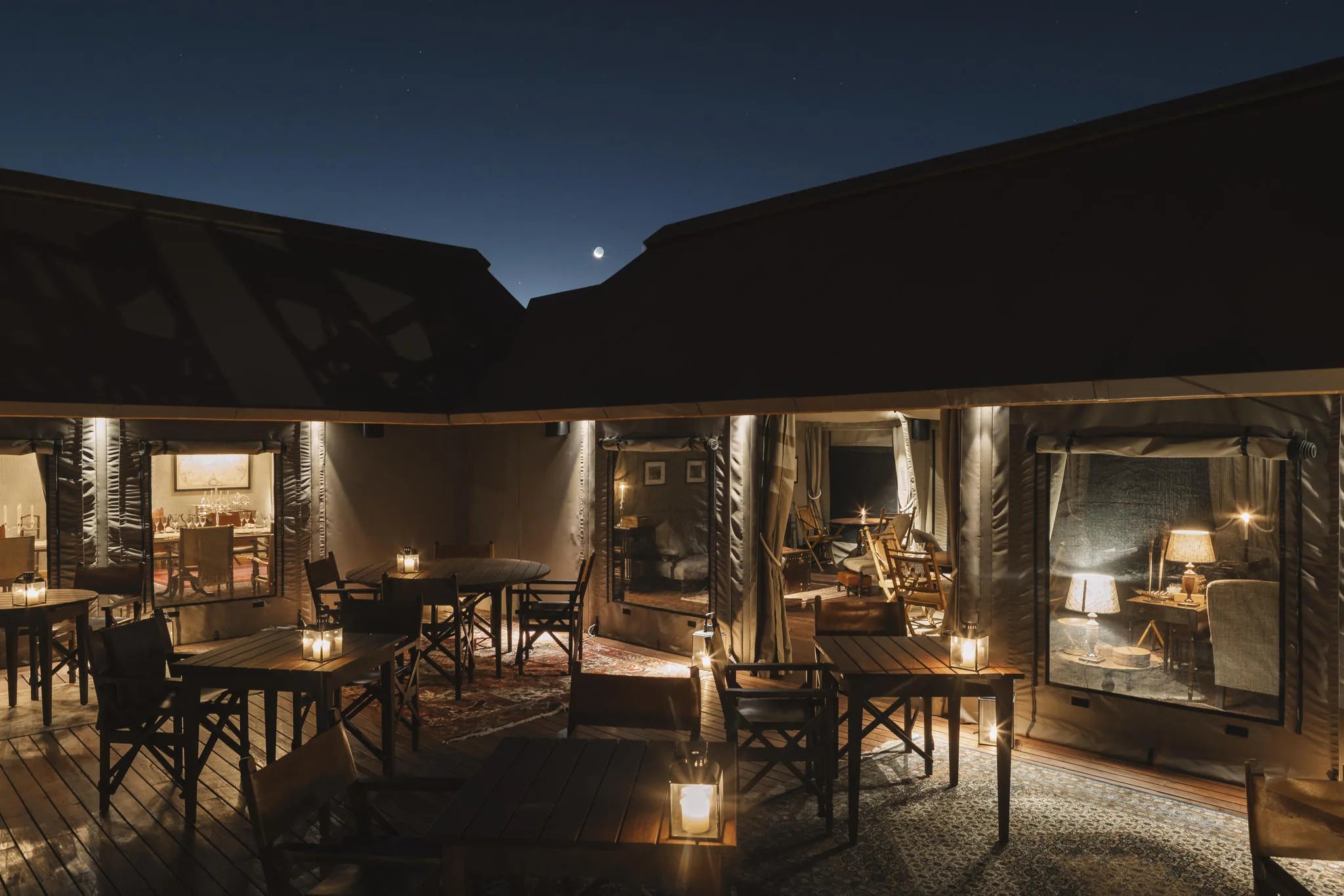 Sonop - communal area at Zannier Sonop, NamibRand Nature Reserve, Namibia.