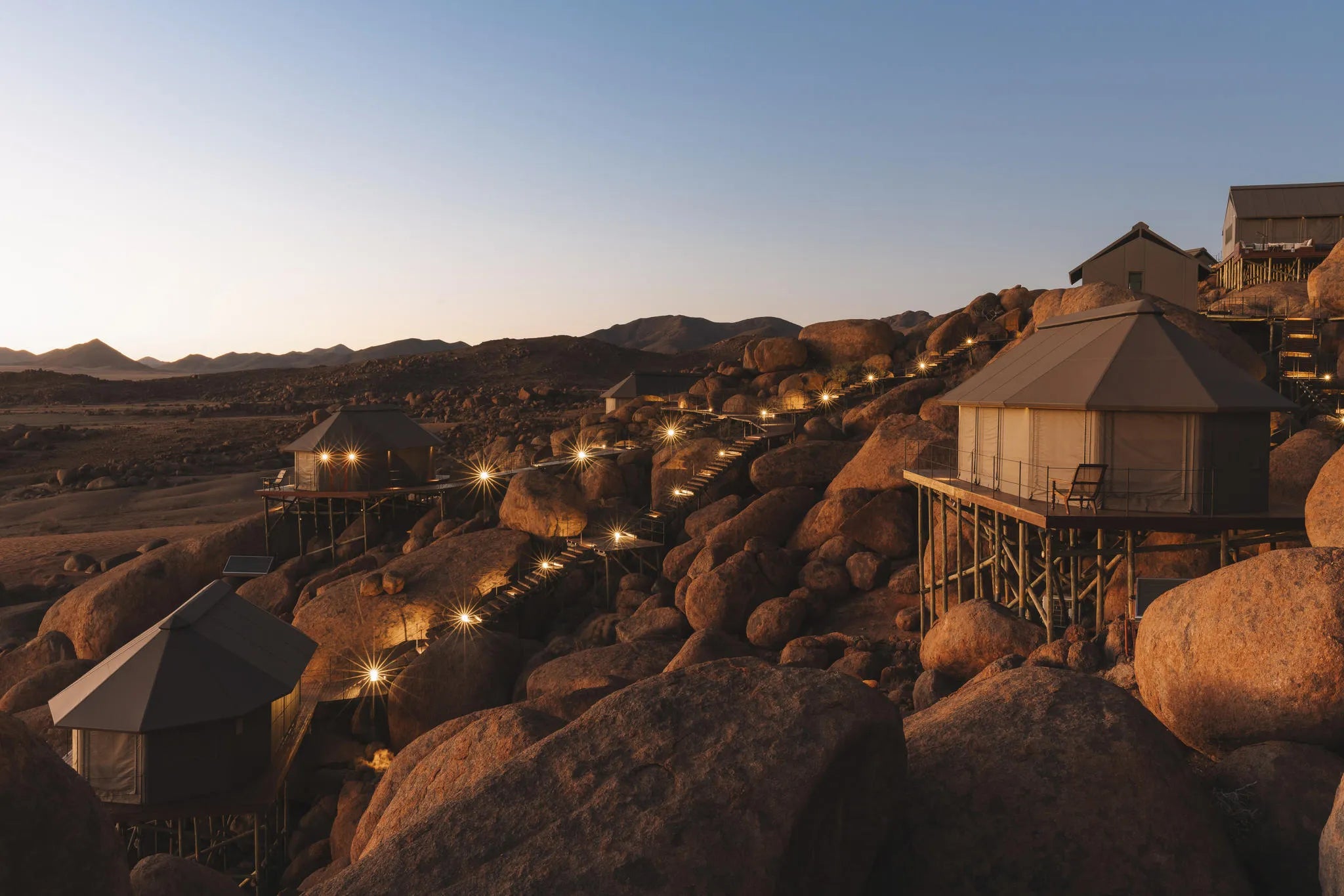 Sonop Exterior at Zannier Sonop, NamibRand Nature Reserve, Namibia.