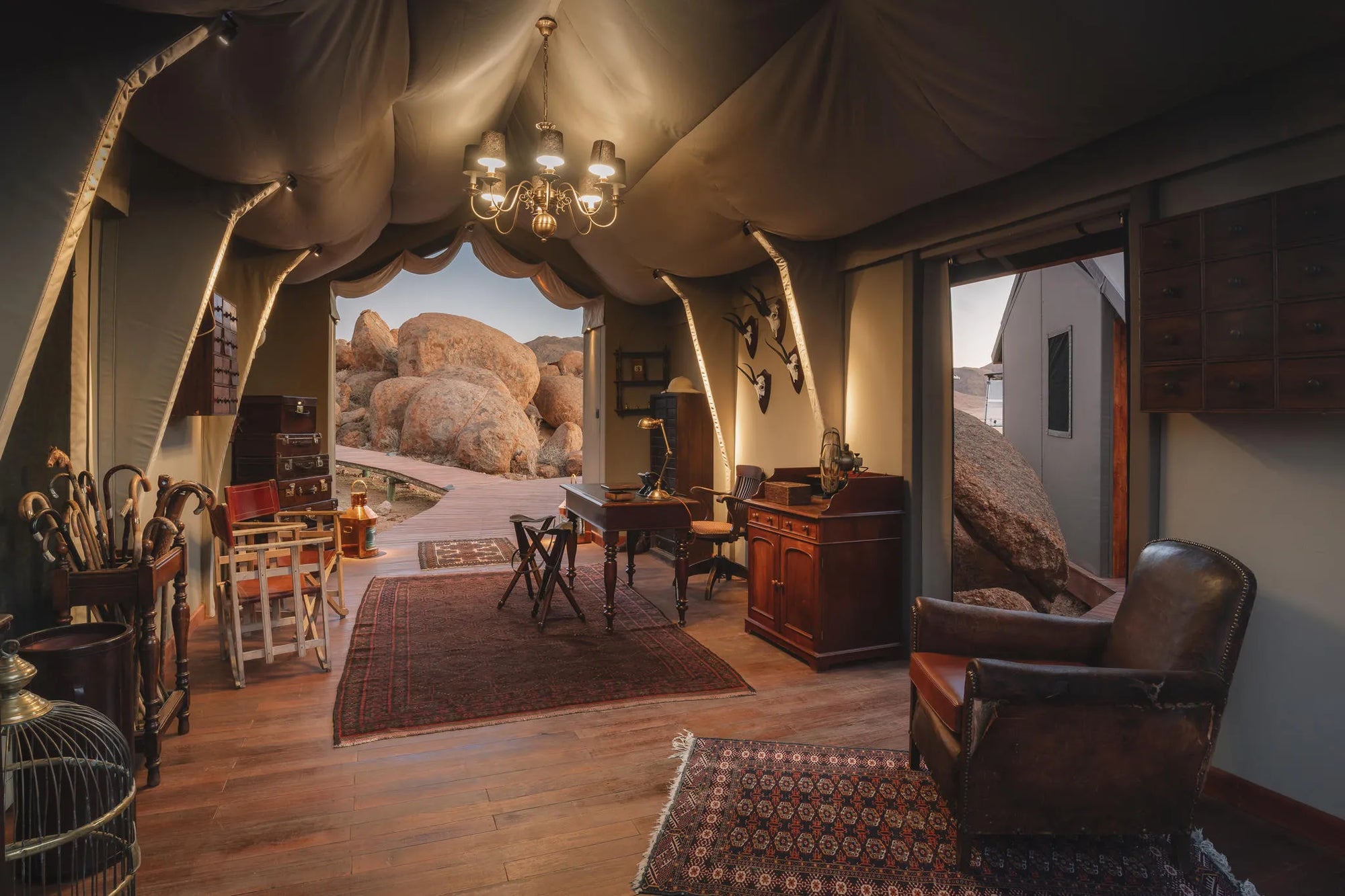Sonop Reception at Zannier Sonop, NamibRand Nature Reserve, Namibia.
