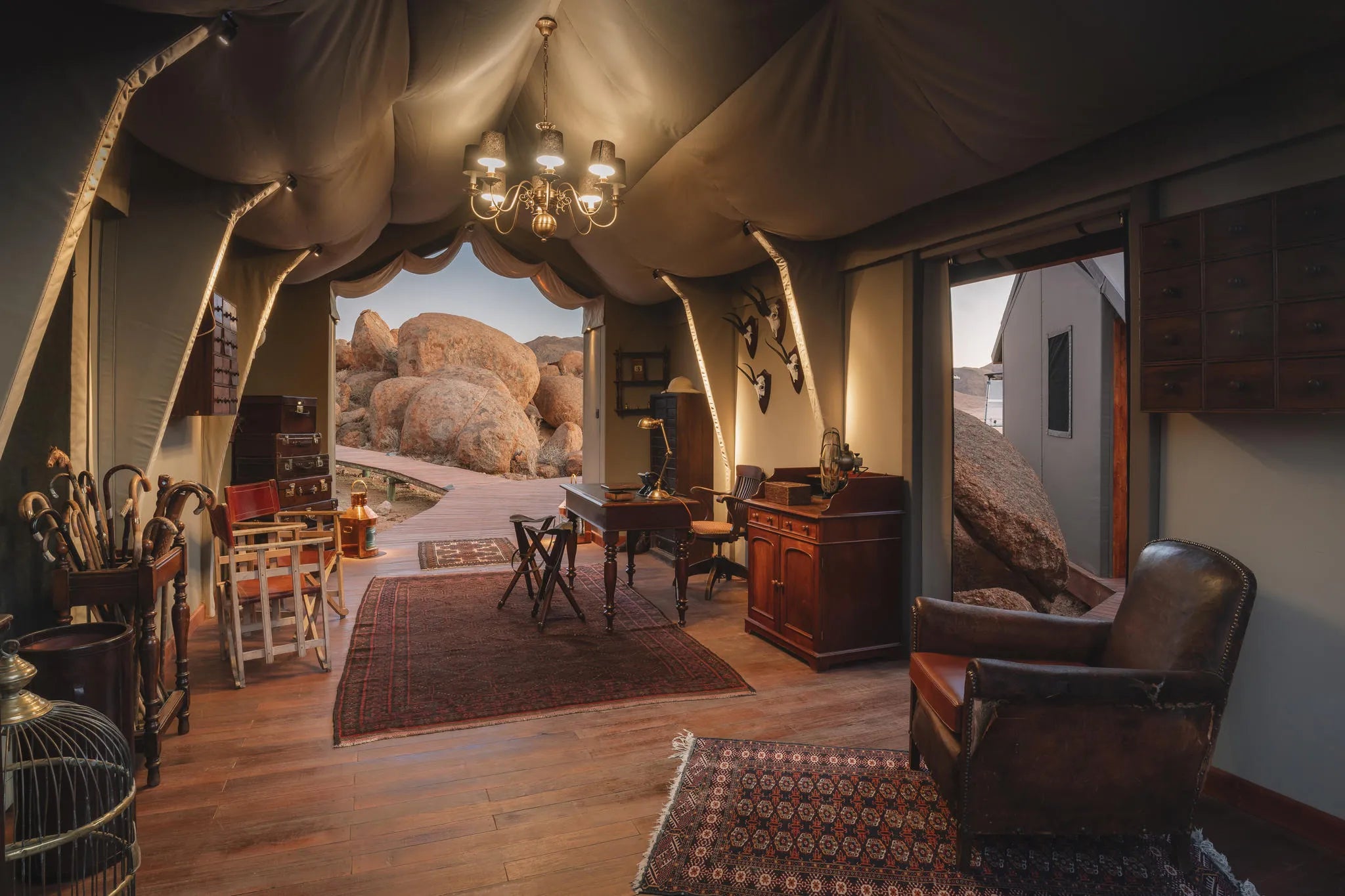 Sonop Reception at Zannier Sonop, NamibRand Nature Reserve, Namibia.