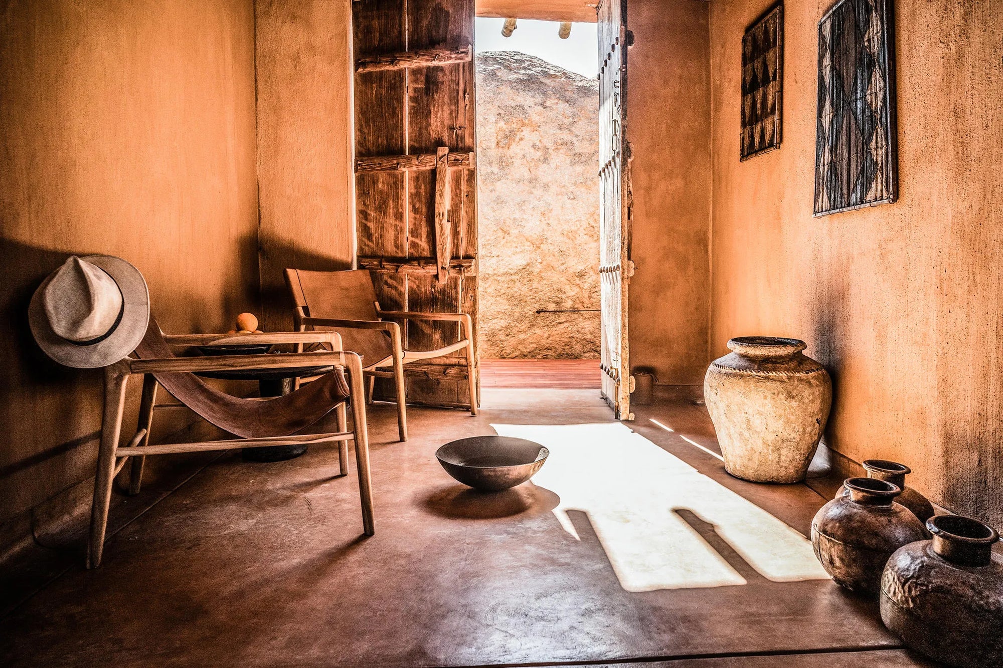 Sonop Spa entrance at Zannier Sonop, NamibRand Nature Reserve, Namibia.