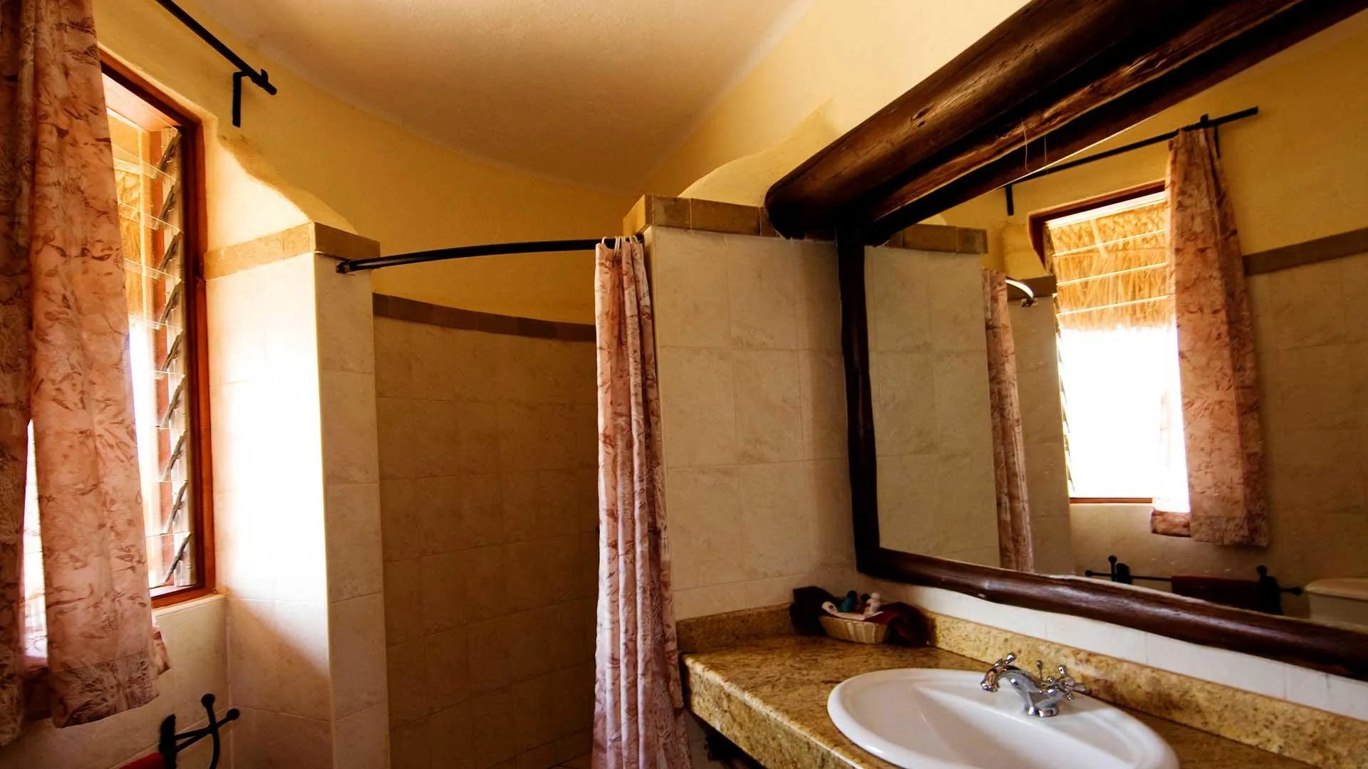 Bathroom at Samburu Sopa Lodge, Samburu National Reserve, Kenya.