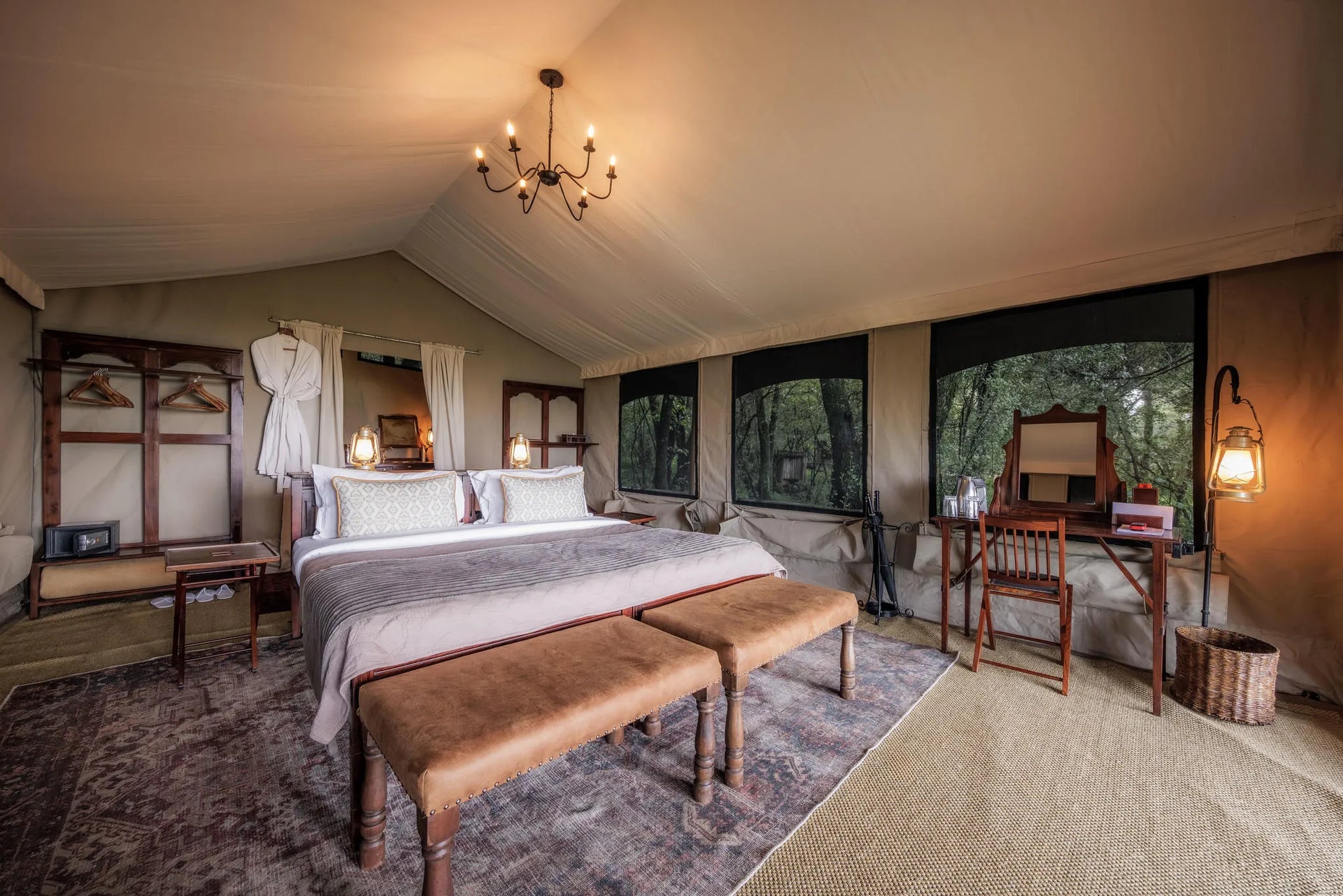 Elephant Pepper Camp at Elewana Elephant Pepper Camp, Mara North Conservancy, Kenya.