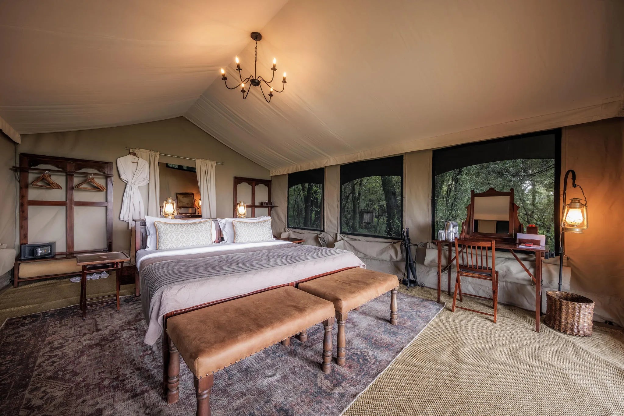 Elephant Pepper Camp at Elewana Elephant Pepper Camp, Mara North Conservancy, Kenya.