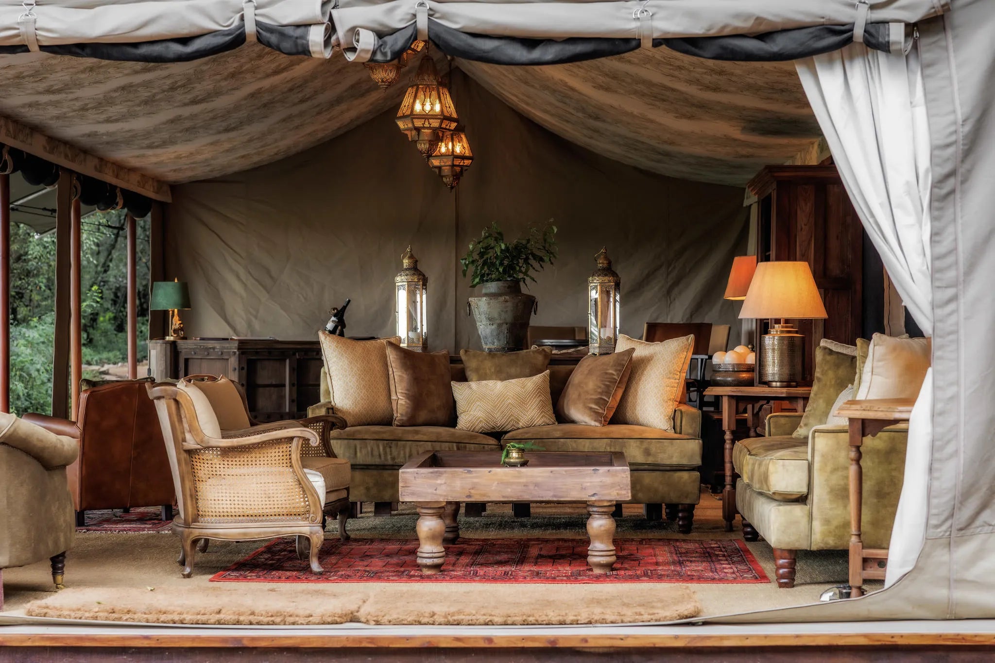 Elephant Pepper Camp at Elewana Elephant Pepper Camp, Mara North Conservancy, Kenya.