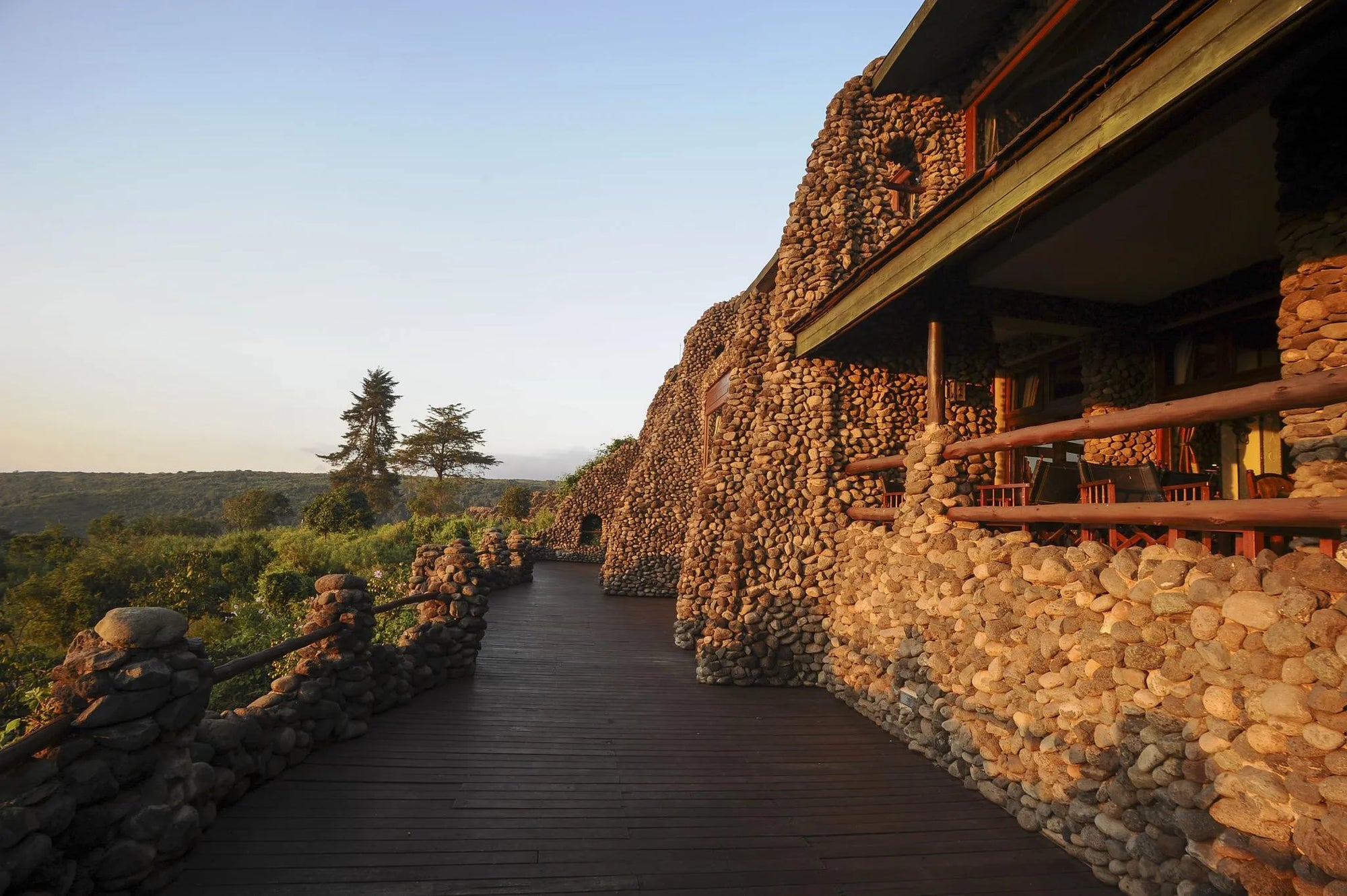 Exterior at Ngorongoro Serena Safari Lodge, Lake Magadi, Tanzania.