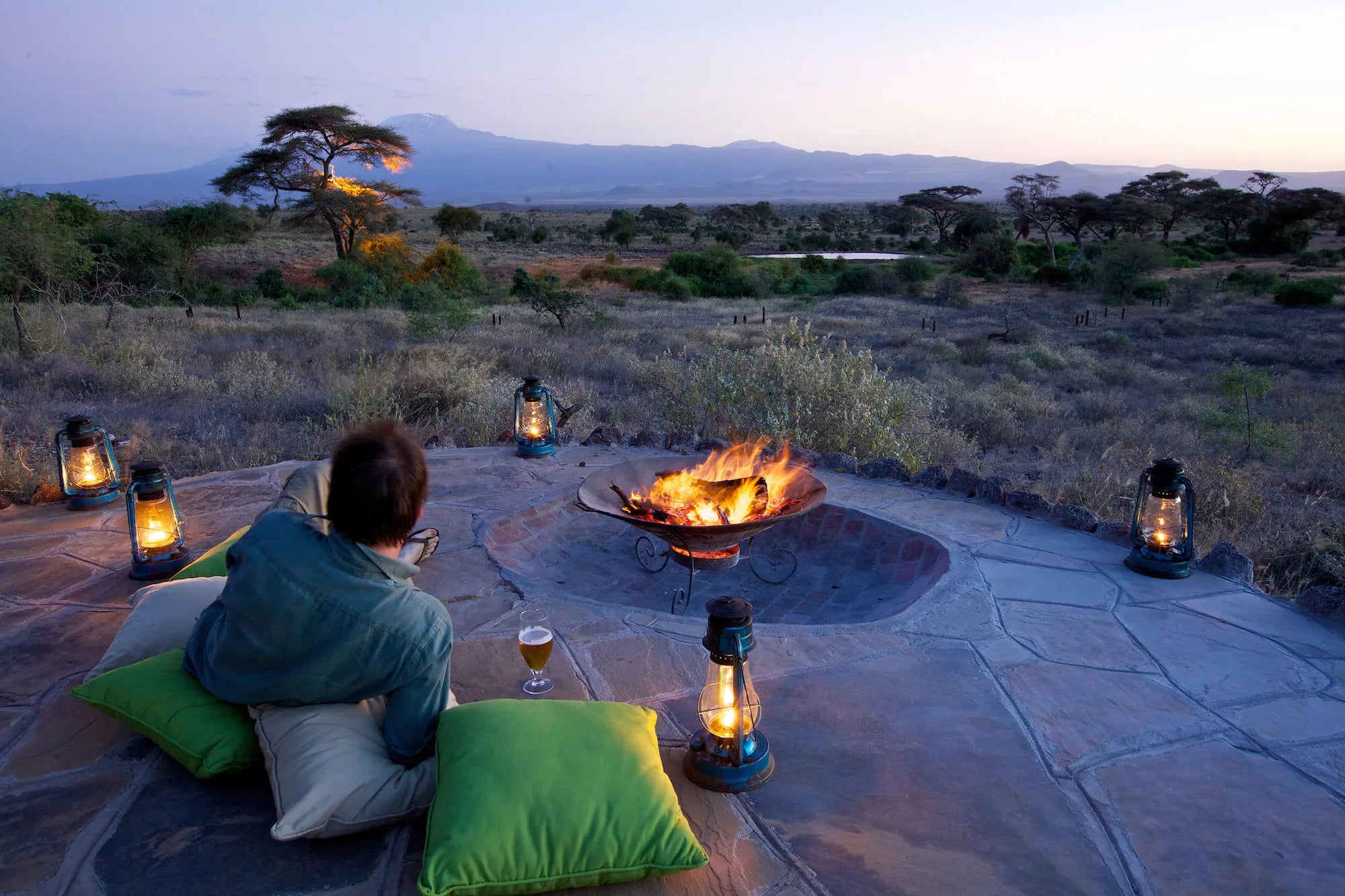 Elewana Tortilis Camp Amboseli at Elewana Tortilis Camp Amboseli, Amboseli National Park, Kenya.