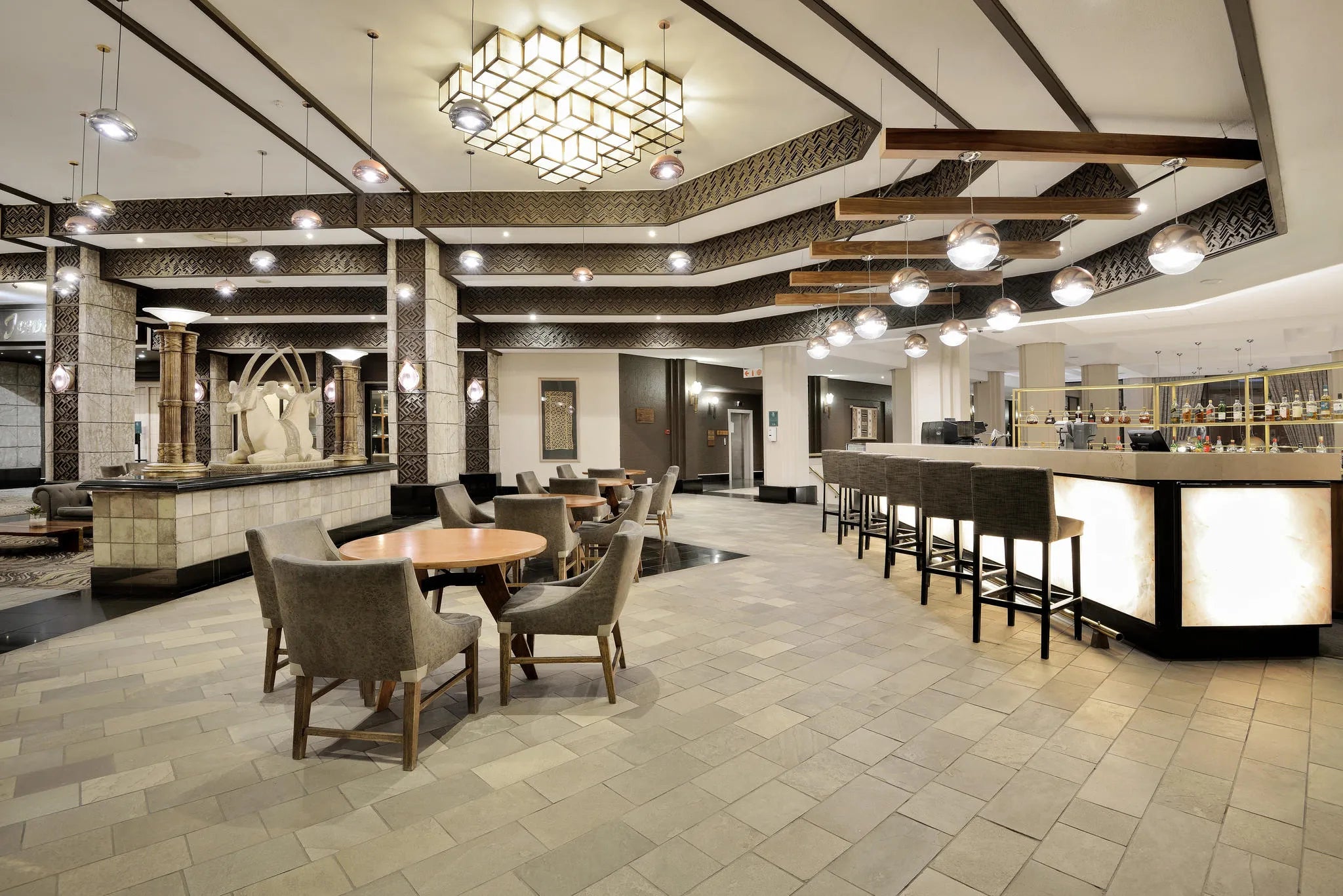 Bar at Windhoek Country Club Resort & Casino, Windhoek, Namibia.