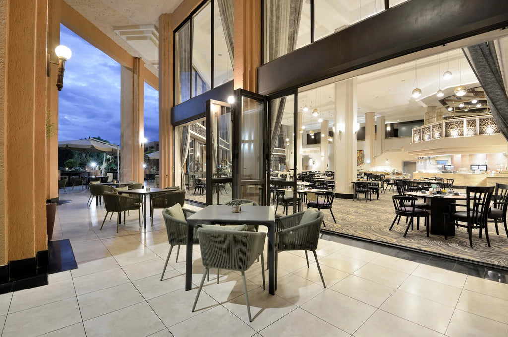 Restaurant at Windhoek Country Club Resort & Casino, Windhoek, Namibia.