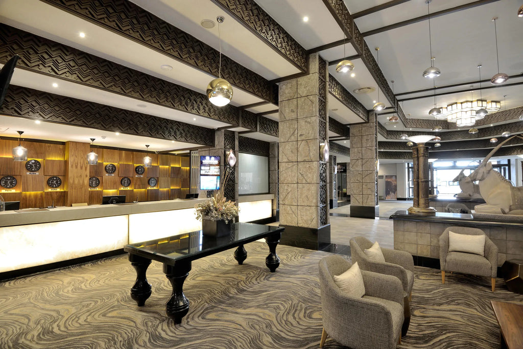 Reception at Windhoek Country Club Resort & Casino, Windhoek, Namibia.
