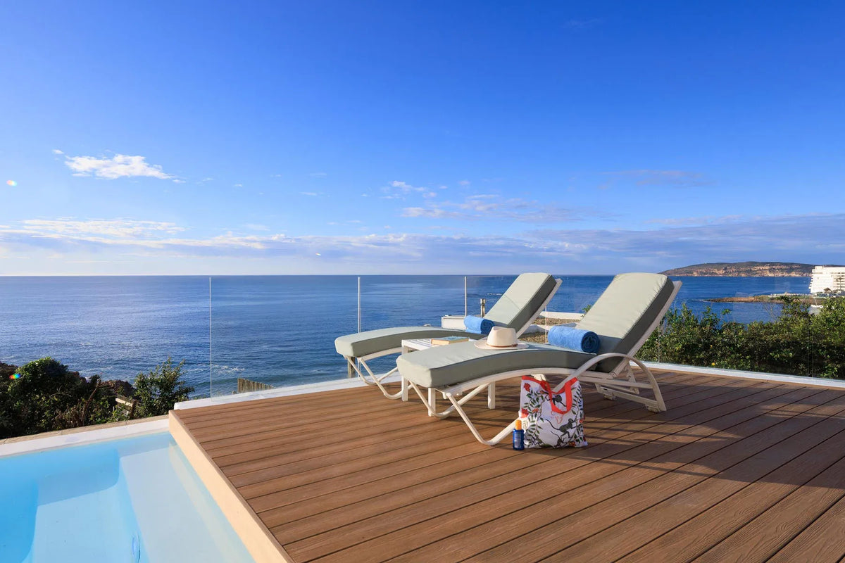 Pool Lounge at The Plettenberg, Plettenberg Bay, South Africa.