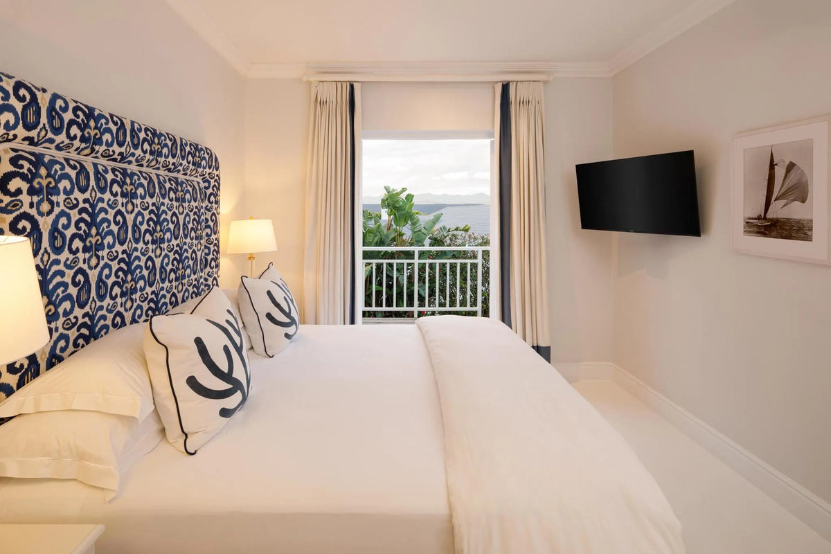 Beach House - Bedroom at The Plettenberg, Plettenberg Bay, South Africa.