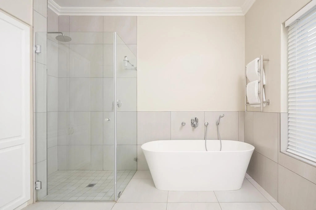 Beach House - Bathroom at The Plettenberg, Plettenberg Bay, South Africa.