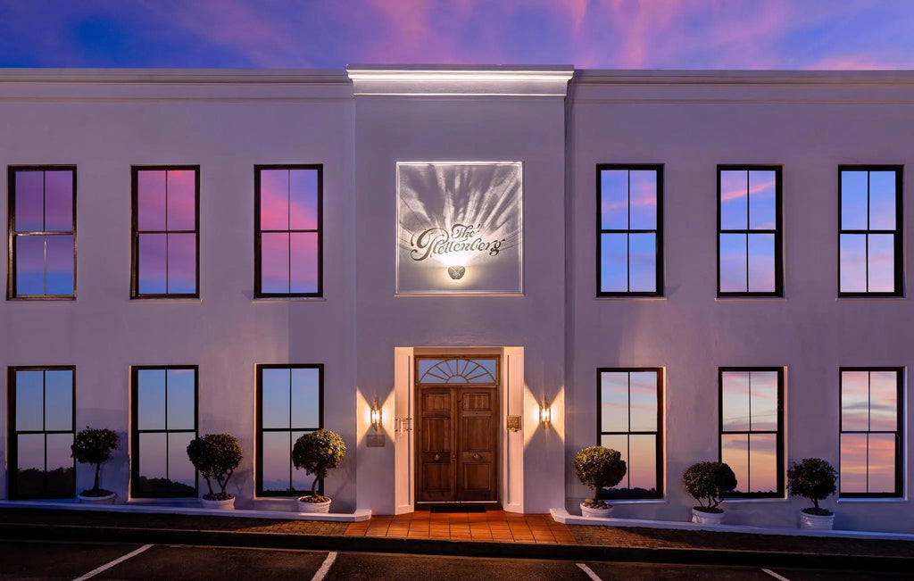 Main Building Entrance at The Plettenberg, Plettenberg Bay, South Africa.