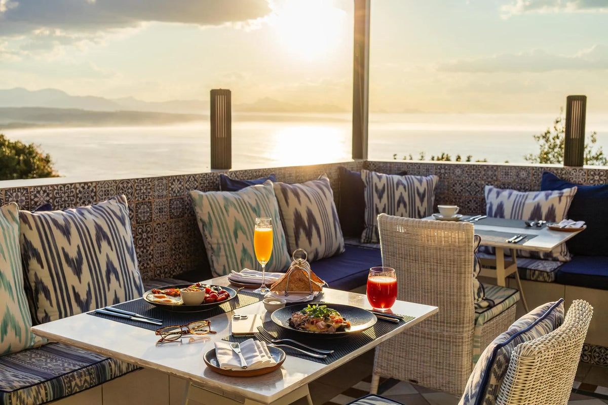 Amelia's Terrace at The Plettenberg, Plettenberg Bay, South Africa.