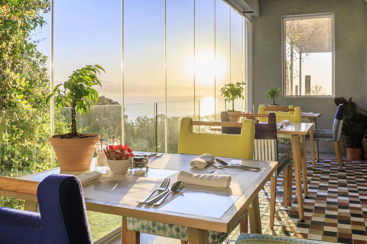 Restaurant at The Plettenberg, Plettenberg Bay, South Africa.