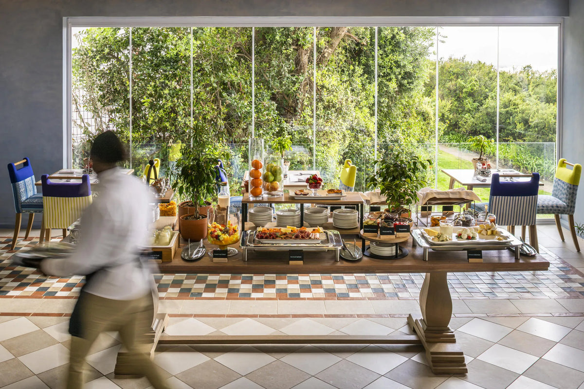 Restaurant at The Plettenberg, Plettenberg Bay, South Africa.