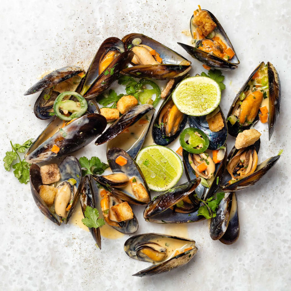 Steamed Mussels at The Plettenberg, Plettenberg Bay, South Africa.