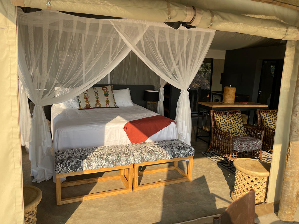 Luxury safari tent