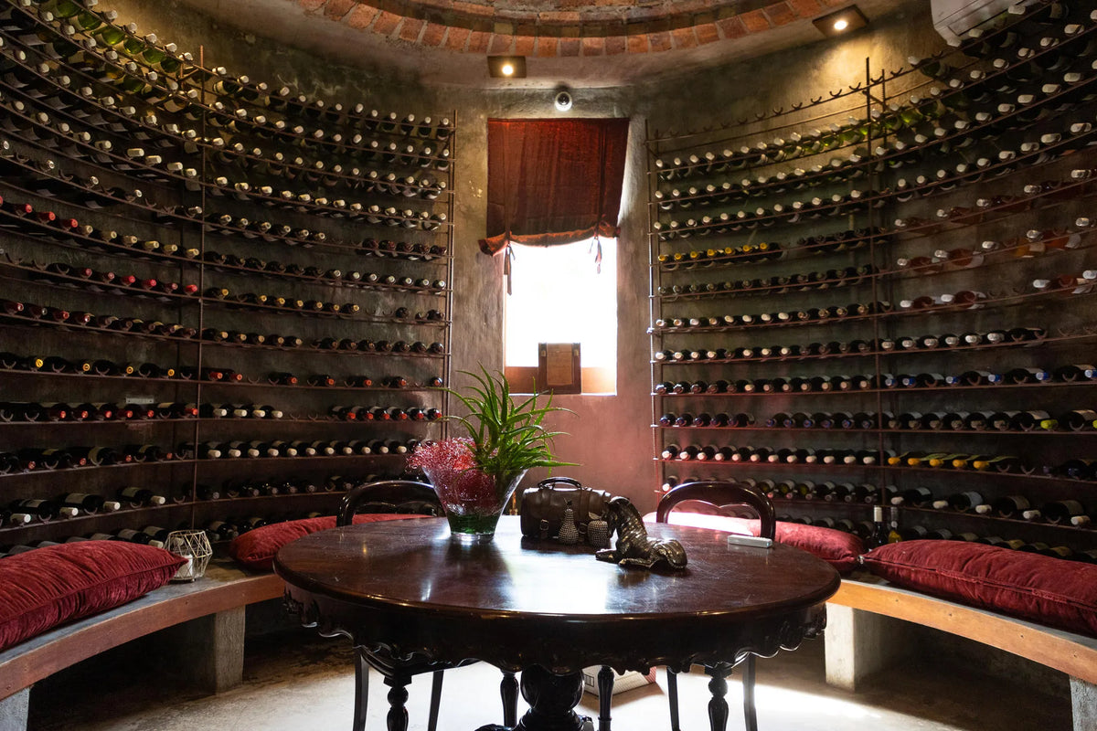 Wine Cellar at Tintswalo Safari, Manyeleti Private Game Reserve, South Africa.