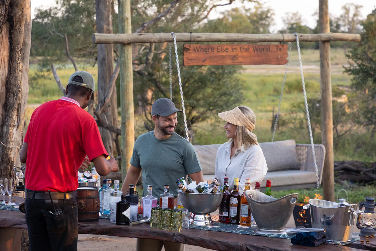 Bush Drinks at Tintswalo Safari, Manyeleti Private Game Reserve, South Africa.