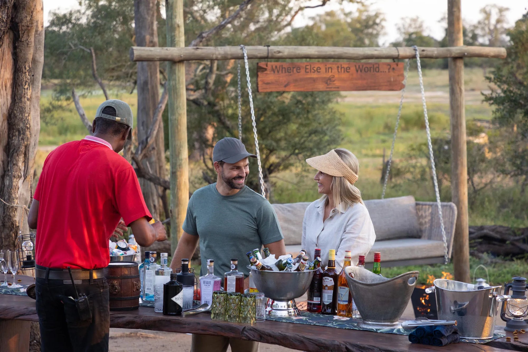 Bush Drinks at Tintswalo Safari, Manyeleti Private Game Reserve, South Africa.