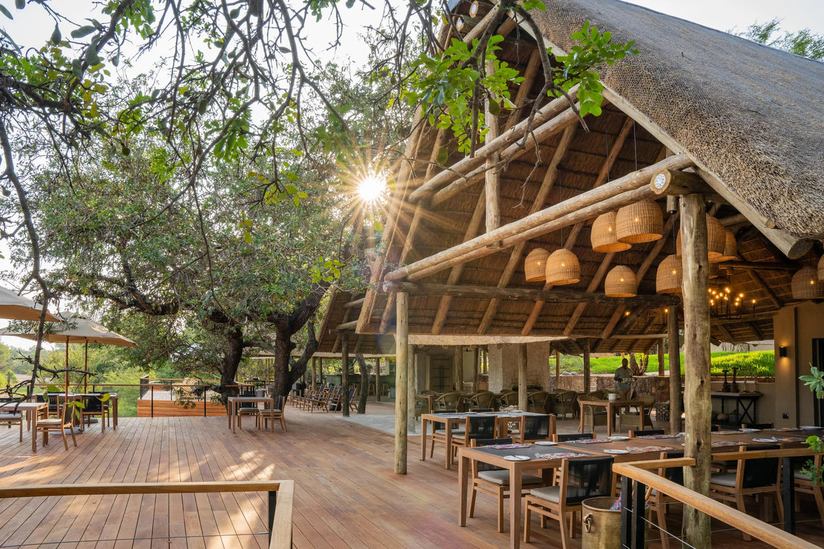 Main Deck at Thornybush Game Lodge, Thornybush Game Reserve, South Africa.