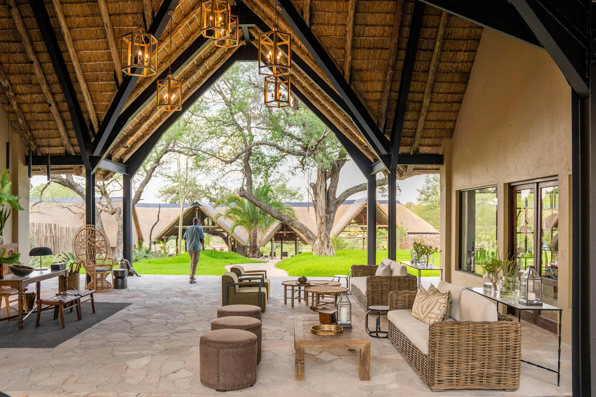 Reception at Thornybush Game Lodge, Thornybush Game Reserve, South Africa.
