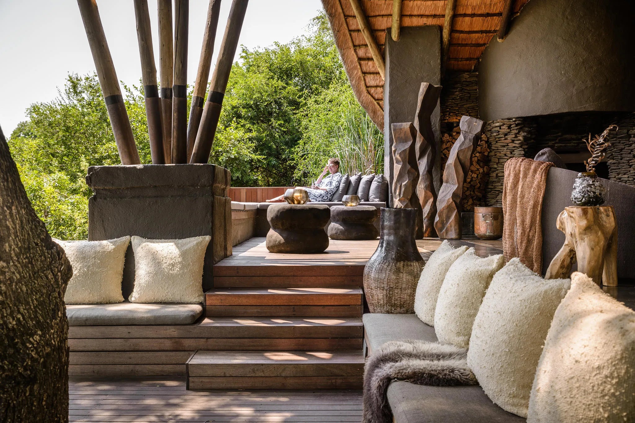 Singita Boulders Lodge at Singita Boulders Lodge, Sabi Sand Nature Reserve, South Africa.