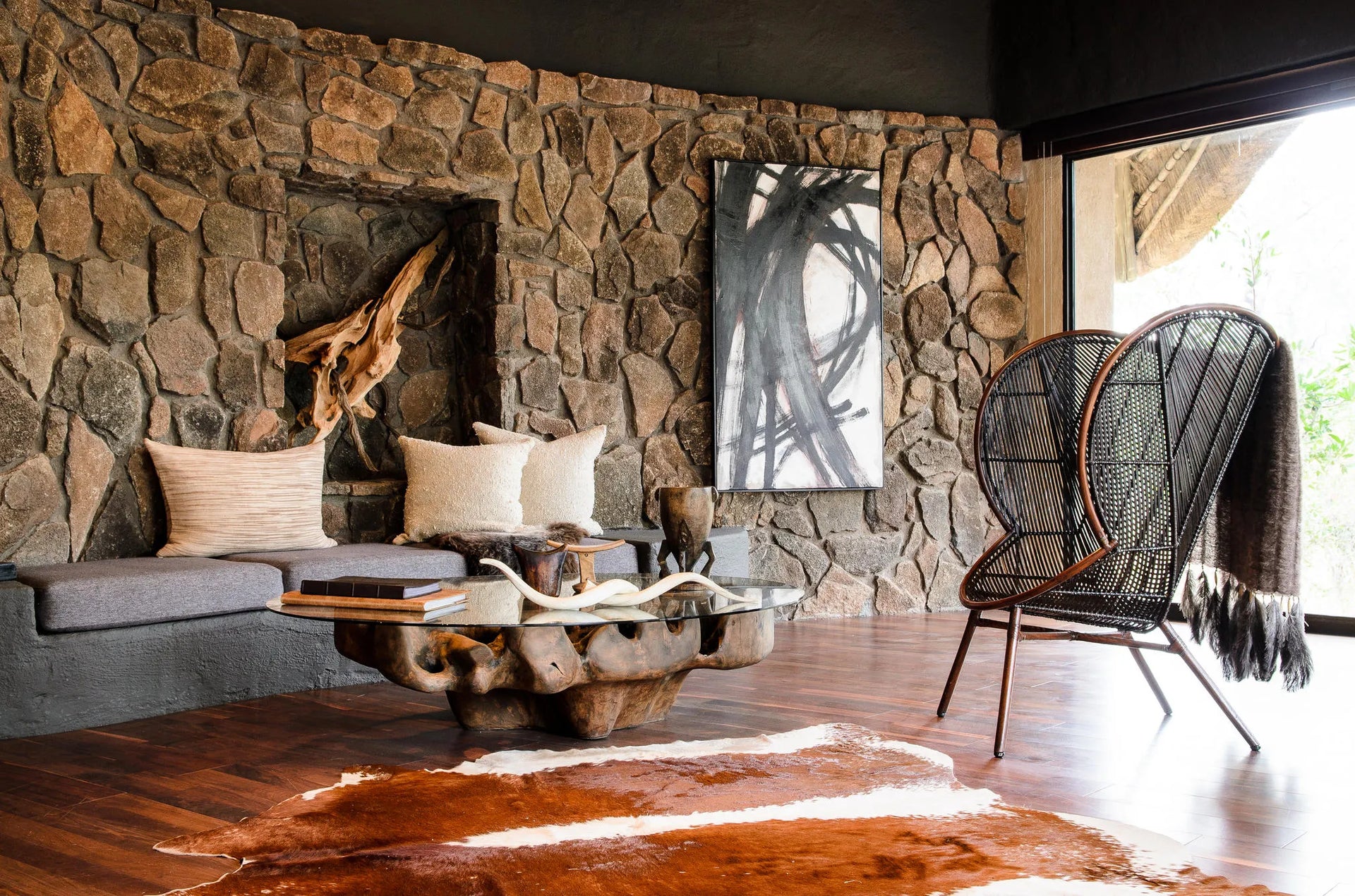 Singita Boulders Lodge at Singita Boulders Lodge, Sabi Sand Nature Reserve, South Africa.