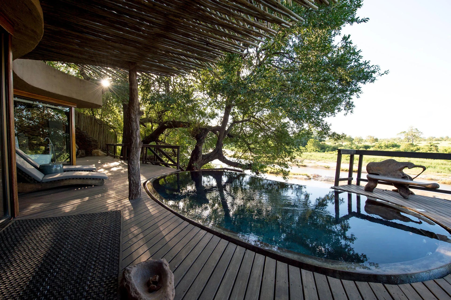 Singita Boulders Lodge at Singita Boulders Lodge, Sabi Sand Nature Reserve, South Africa.
