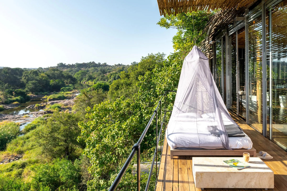 Exterior Suite View at Singita Lebombo Lodge, Kruger National Park, South Africa.