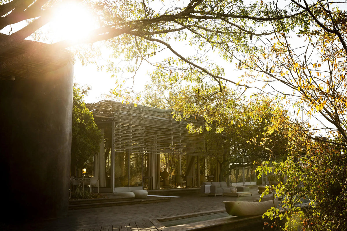 Dining Area View at Singita Lebombo Lodge, Kruger National Park, South Africa.