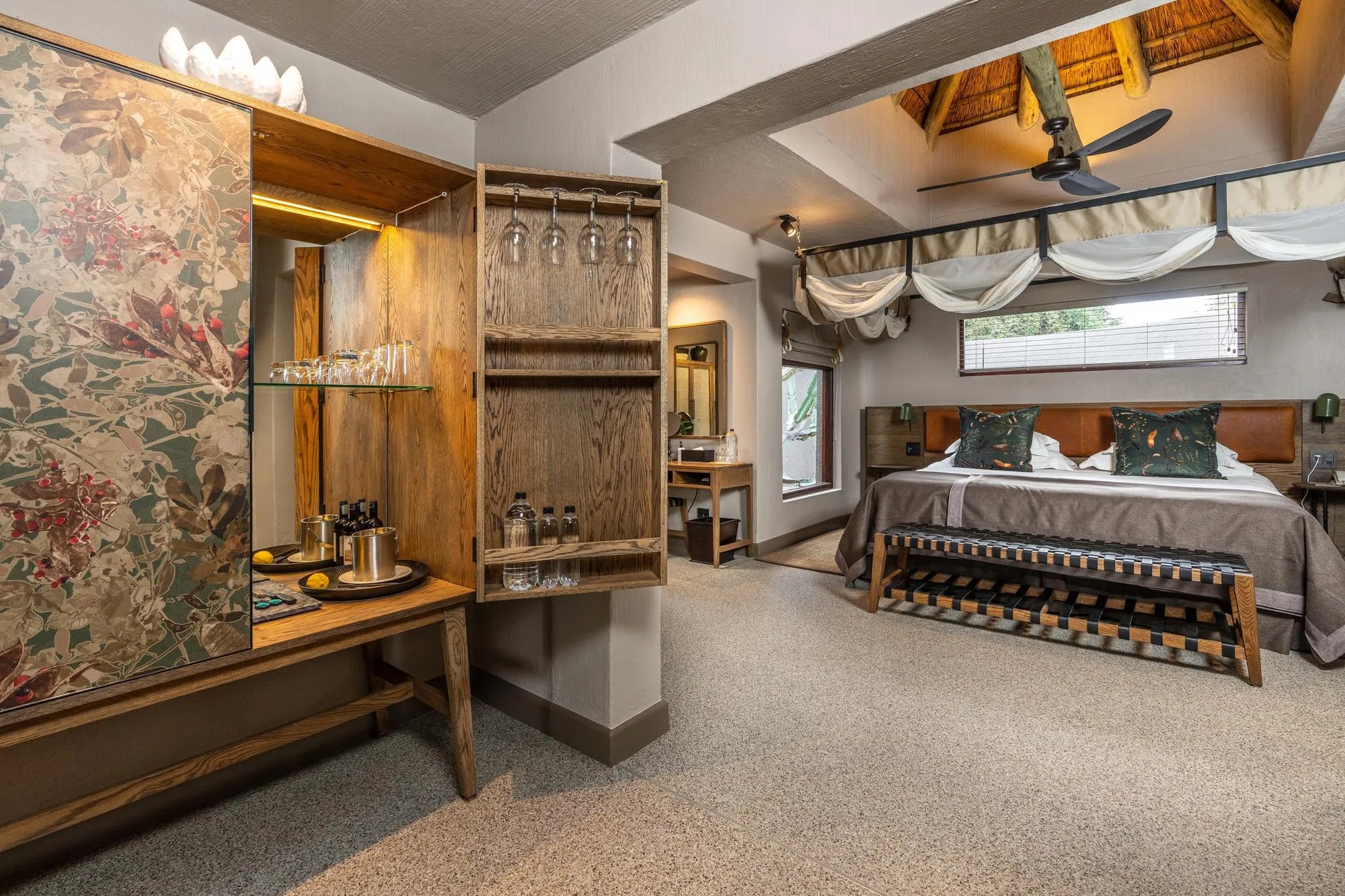 Luxury Suite at Sabi Sabi Bush Lodge, Sabi Sand Nature Reserve, South Africa.