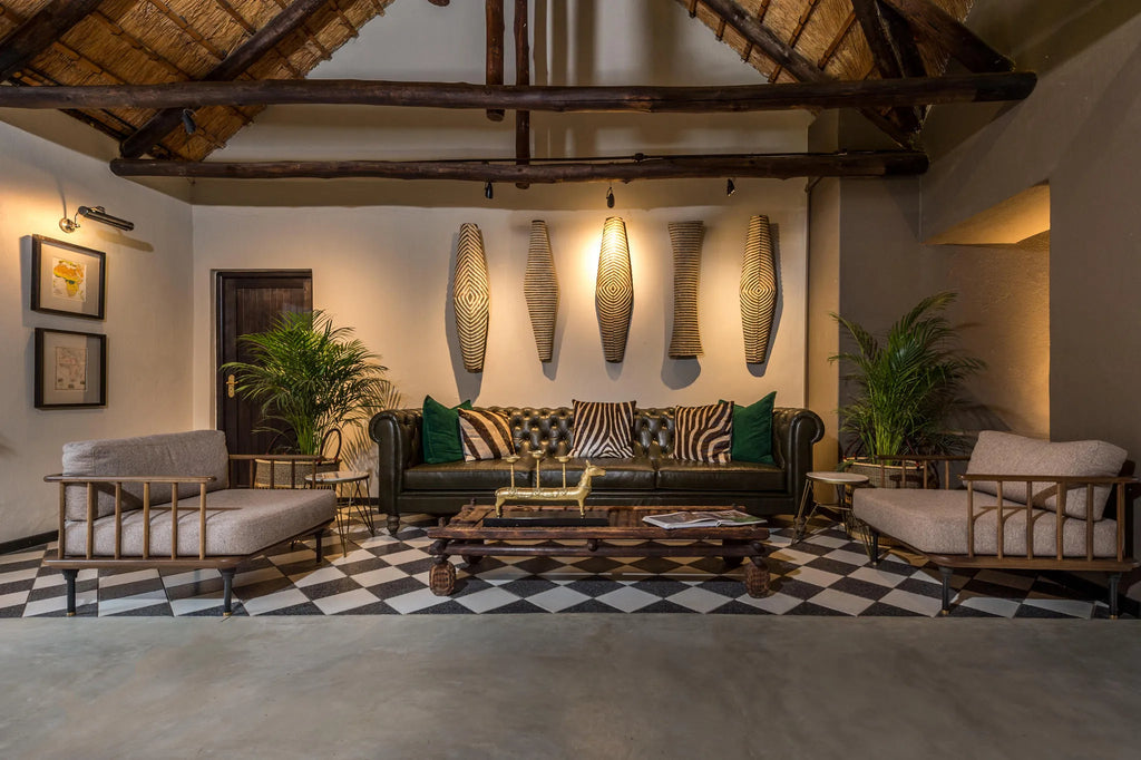 Reception at Sabi Sabi Bush Lodge, Sabi Sand Nature Reserve, South Africa.