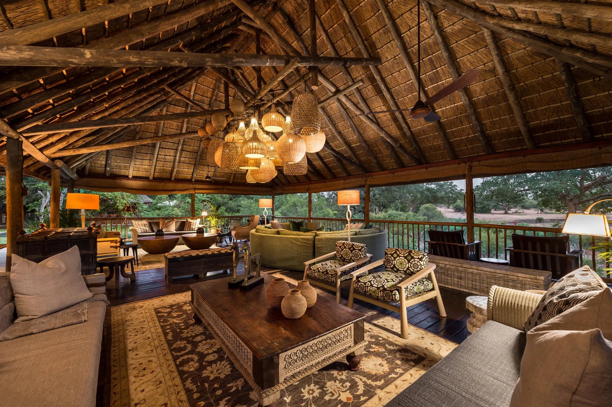 Safari Deck at Sabi Sabi Bush Lodge, Sabi Sand Nature Reserve, South Africa.