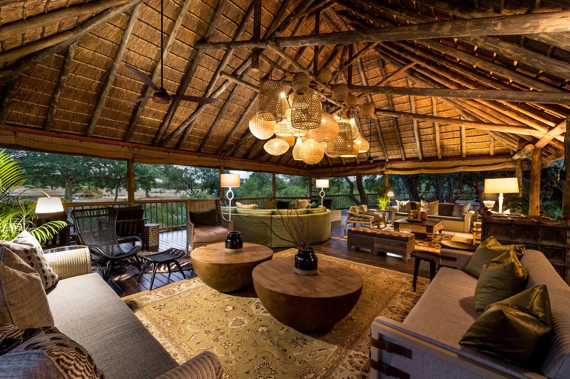 Safari Deck at Sabi Sabi Bush Lodge, Sabi Sand Nature Reserve, South Africa.