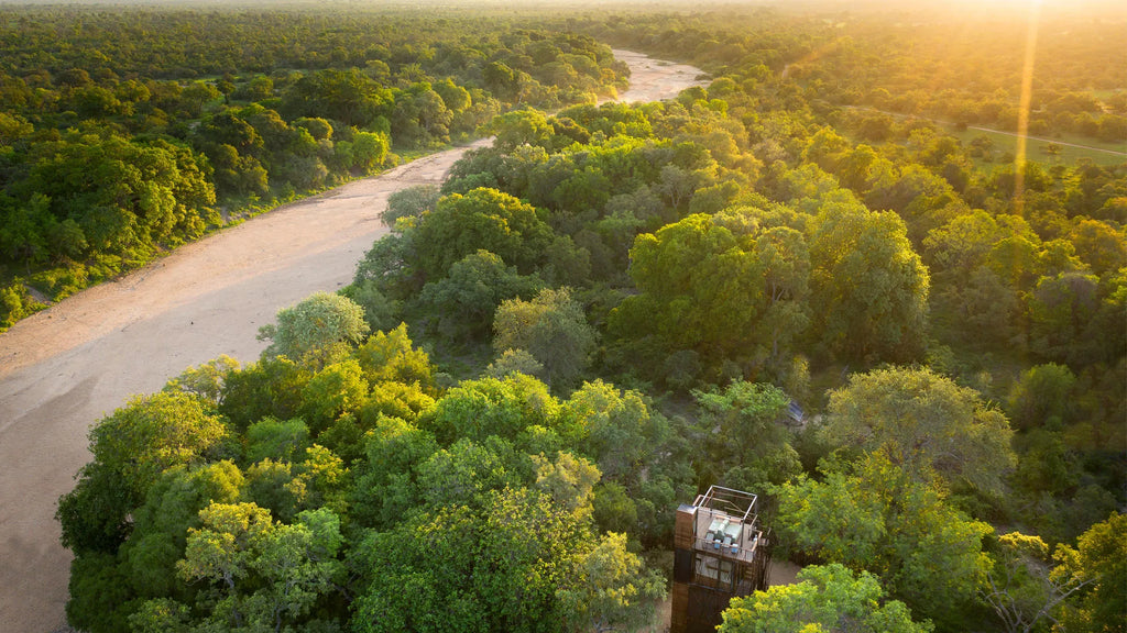 The Ngala Treehouse at andBeyond Ngala Tented Camp, Ngala Private Game Reserve, South Africa.