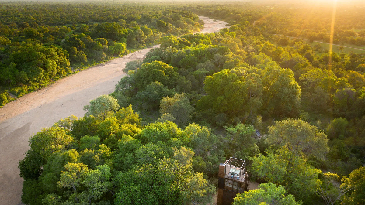 The Ngala Treehouse at andBeyond Ngala Tented Camp, Ngala Private Game Reserve, South Africa.