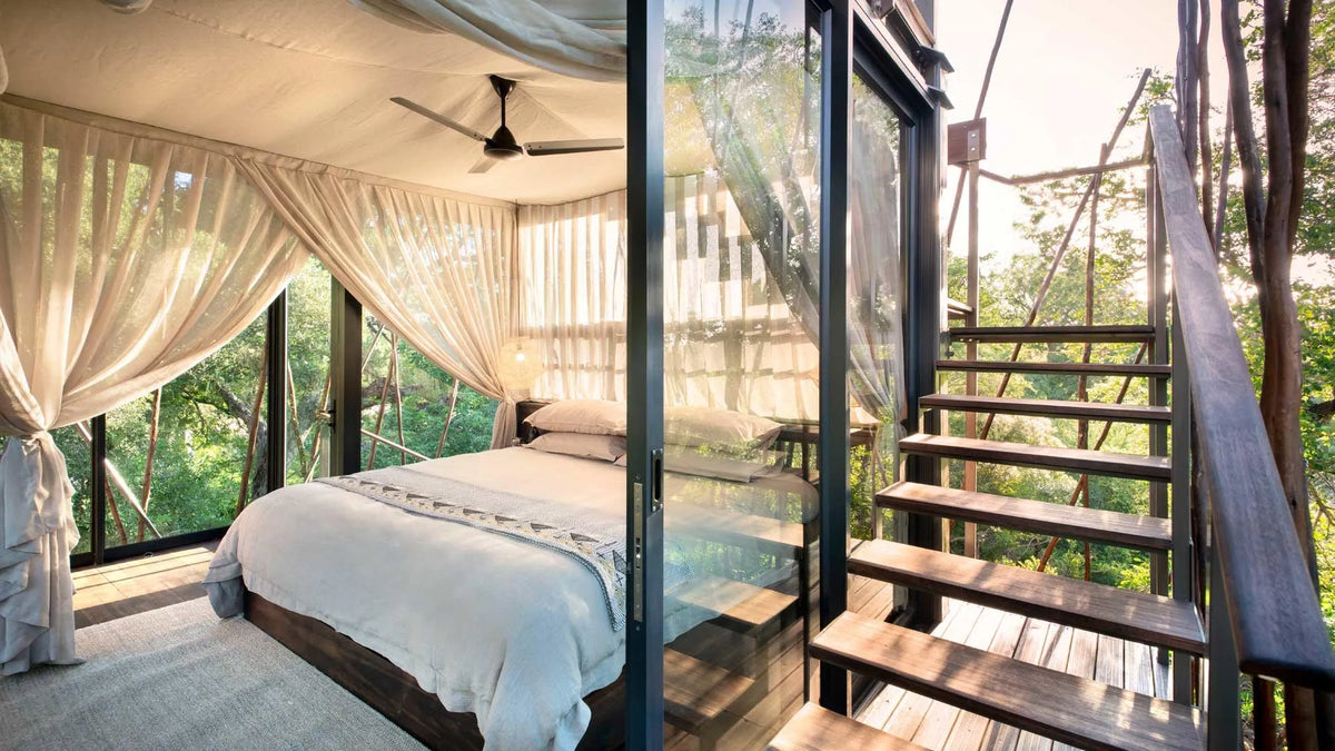 The Ngala Treehouse at andBeyond Ngala Tented Camp, Ngala Private Game Reserve, South Africa.