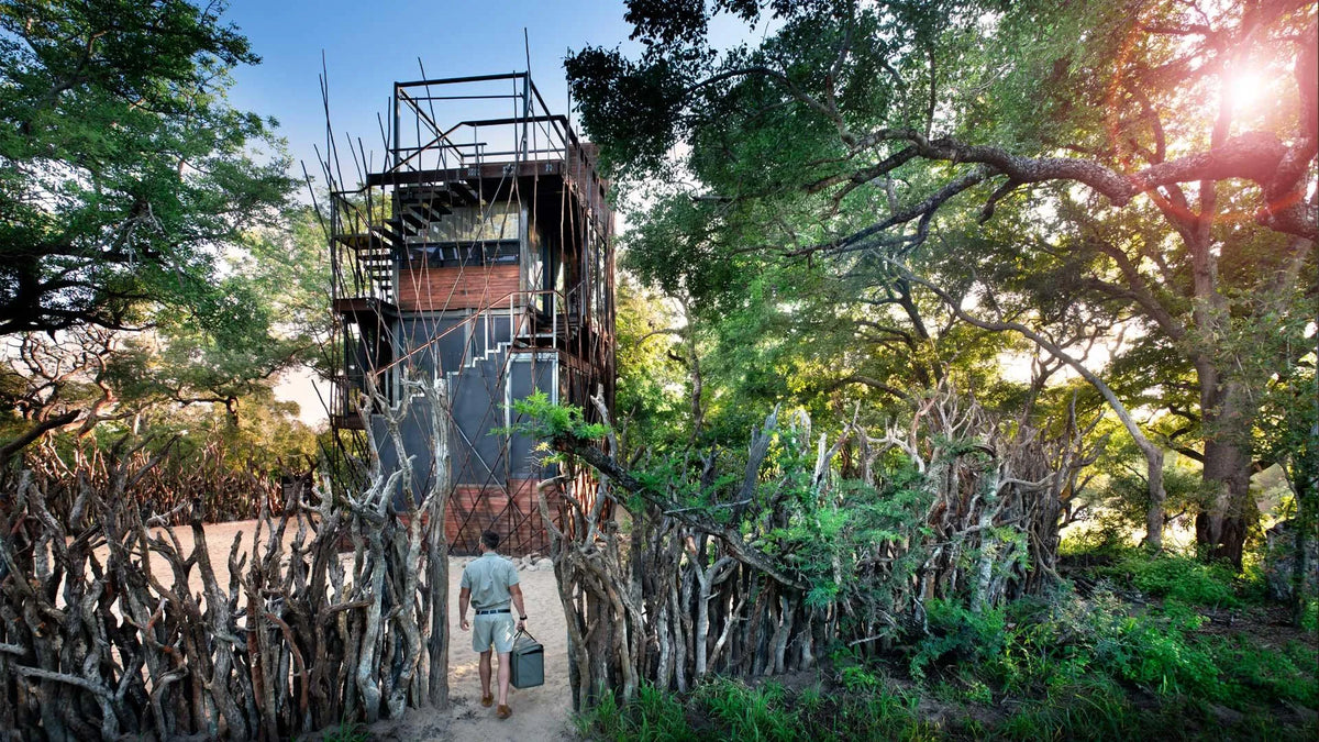 The Ngala Treehouse at andBeyond Ngala Tented Camp, Ngala Private Game Reserve, South Africa.
