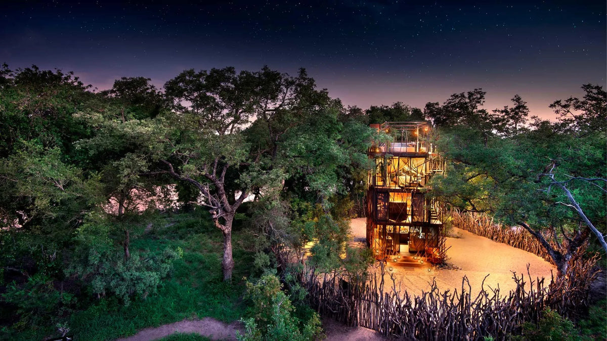 The Ngala Treehouse at andBeyond Ngala Tented Camp, Ngala Private Game Reserve, South Africa.