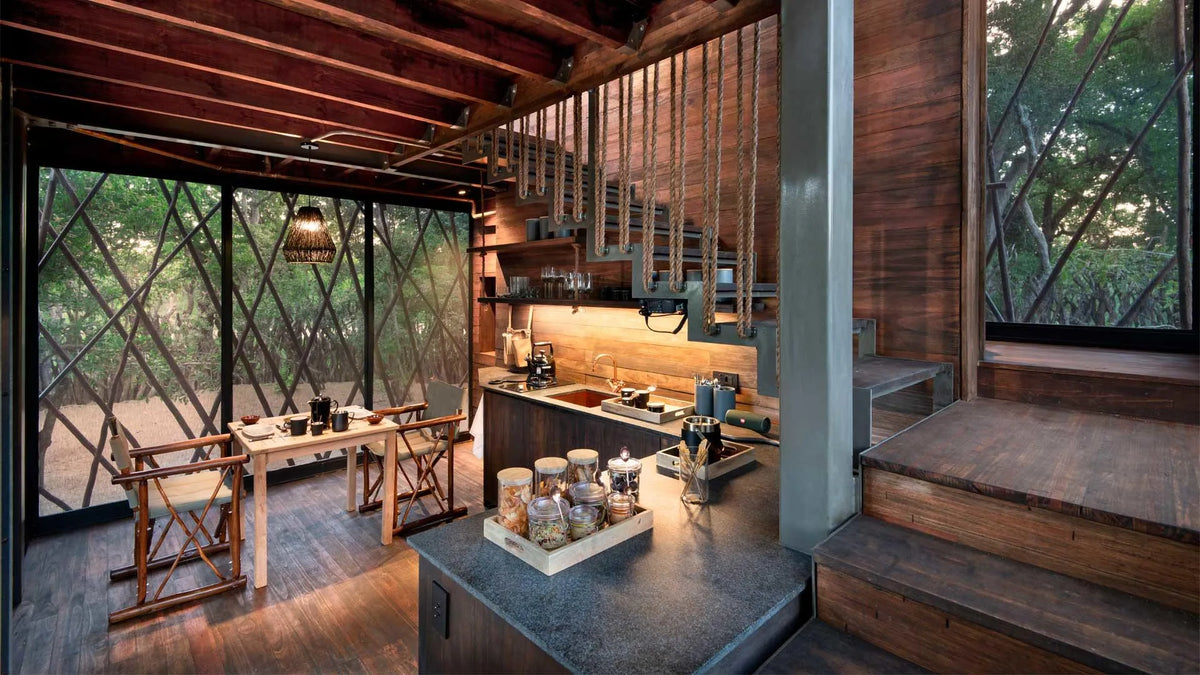 The Ngala Treehouse at andBeyond Ngala Tented Camp, Ngala Private Game Reserve, South Africa.