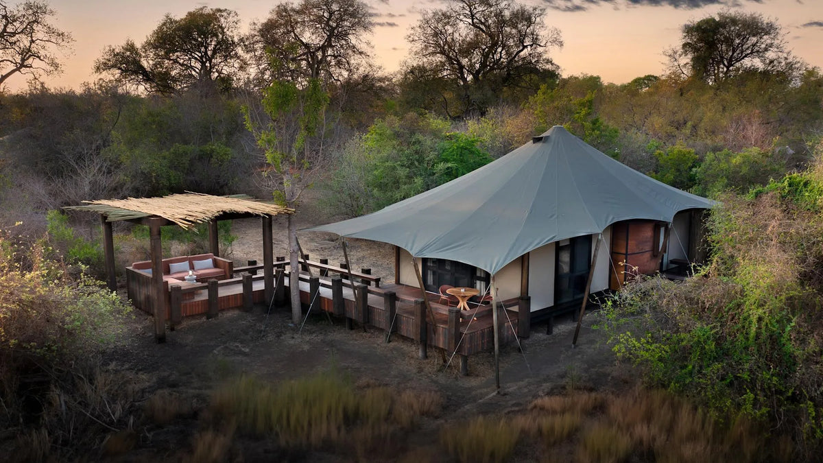 Ngala Tented Cape Tented Suite at andBeyond Ngala Tented Camp, Ngala Private Game Reserve, South Africa.