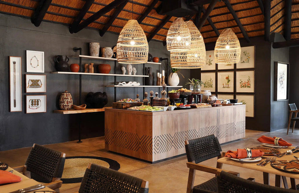 MalaMala Camp Dining Room at MalaMala Camp, MalaMala Game Reserve, South Africa.