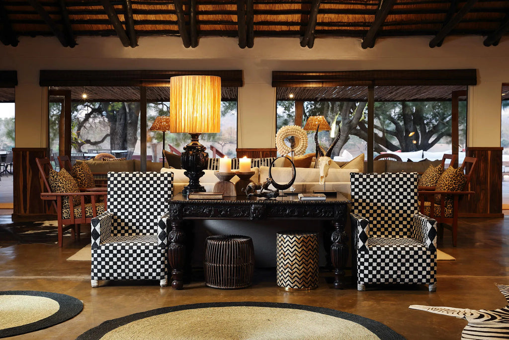 MalaMala Camp lounge at MalaMala Camp, MalaMala Game Reserve, South Africa.