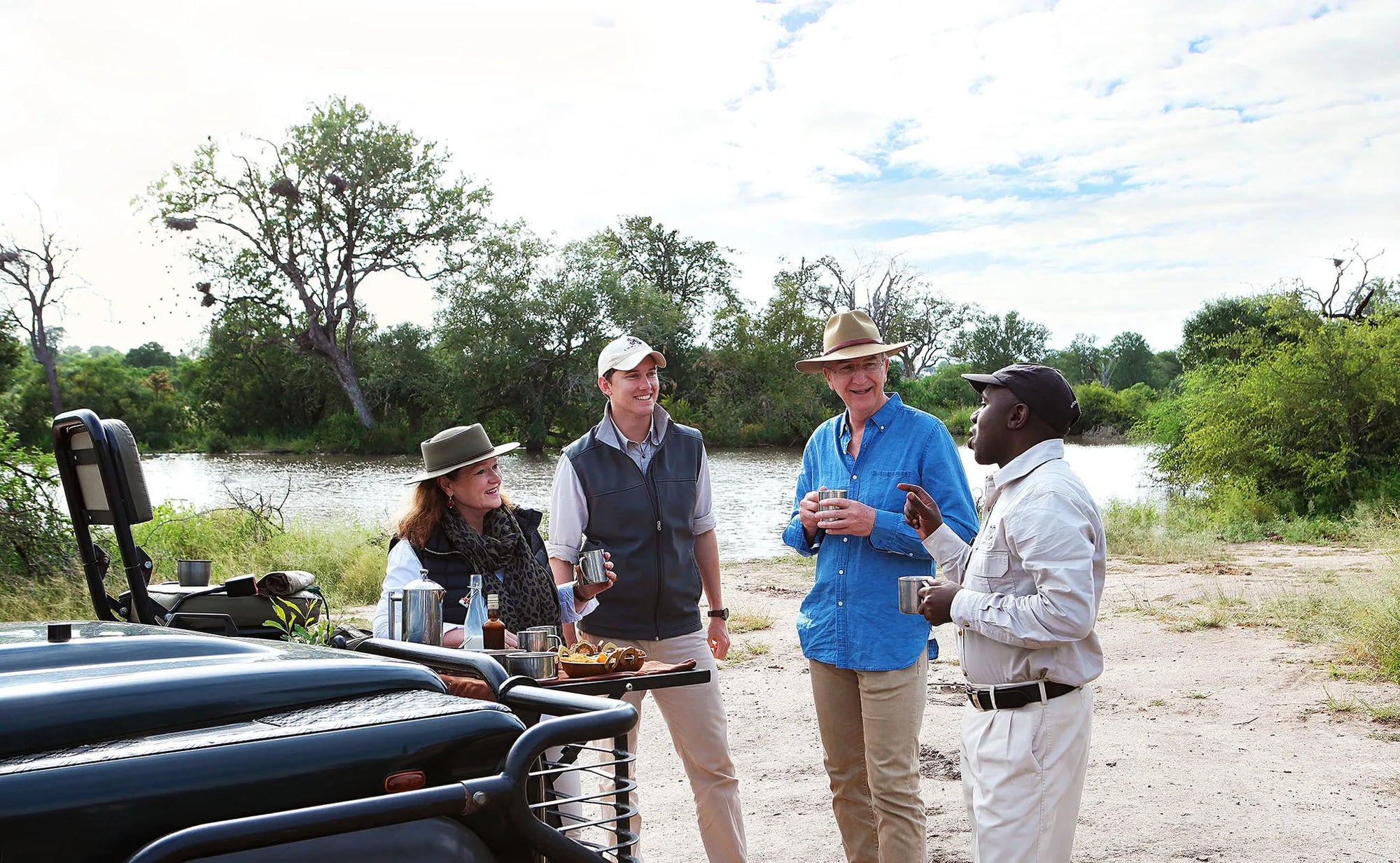 On safari at Londolozi at Londolozi Tree Camp, Londolozi Game Reserve, South Africa.